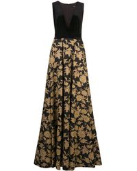Tadashi Shoji Жаккардовое Платье Nien - Черный
