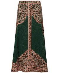 Johanna Ortiz - Encanto De Isla Jacquard-Pattern Skirt - Lyst
