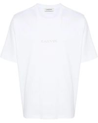 Lanvin - T-Shirt Brodébouclette - Lyst