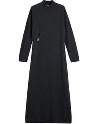 Tommy Hilfiger - Monogram-Plaque High-Neck Maxi Dress - Lyst
