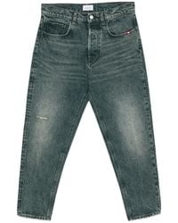 AMISH - Jeremiah Washed Distressed Straight-Leg Jeans - Lyst