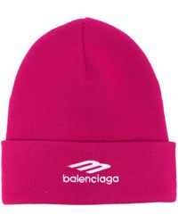 Balenciaga - Logo-embroidered Sports-icon Beanie - Lyst