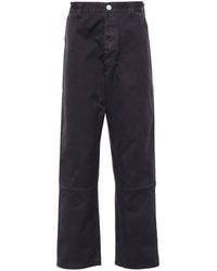Stone Island - Logo-Embroidered Straight-Leg Jeans - Lyst