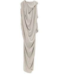 Rick Owens - Draped Cowl-Neck Asymmetrical Dress - Lyst