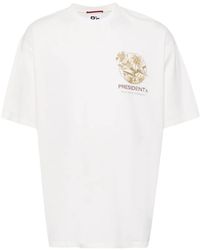 President's - Floral-Print Cotton T-Shirt - Lyst