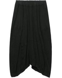 COMME DES GARÇON BLACK - Balloon-Silhouette Elasticated-Waist Midi Skirt - Lyst