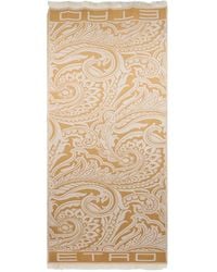 Etro - Paisley-Pattern Fringed Scarf - Lyst