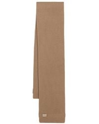 Miu Miu - Écharpe En Laine Mélangée À Patch Logo - Lyst