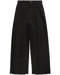Balenciaga - Double Front Wool Trousers - Lyst