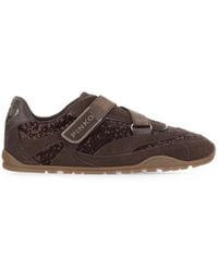 Pinko - Sequin-Embellished Touch-Strap Sneakers - Lyst