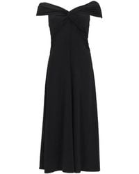 MICHAEL Michael Kors - Off-Shoulder Knotted Dress - Lyst