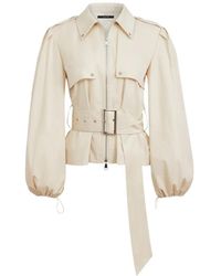 Toccin - Belted Zip-Front Jacket - Lyst