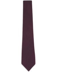 ZEGNA - Textured Silk Tie - Lyst
