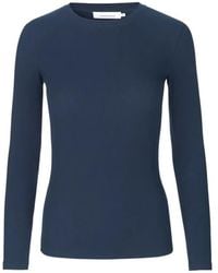 Samsøe & Samsøe - Alexa Ribbed Long-Sleeve T-Shirt - Lyst