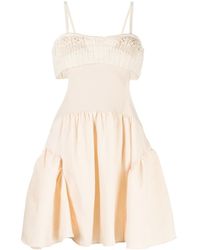 Goen.J - Crochet-Panel Cut-Out Dress - Lyst
