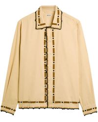 Bode - Bead-Embellished Cotton Shirt - Lyst