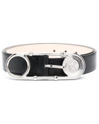 Versace - Safety-pin Leather Belt - Lyst