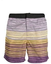 Missoni - Stripe-print Elasticated-waistband Swim Shorts - Lyst