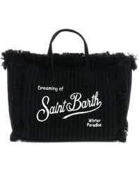 Mc2 Saint Barth - Colette Wollen Shopper Met Franje - Lyst