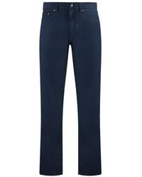 GANT - Logo-Patch Straight-Leg Jeans - Lyst