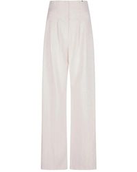 Nissa - Gestreifte Hose mit hohem Bund - Lyst