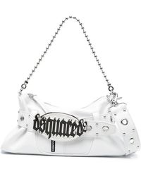 DSquared² - Gothic Leather Shoulder Bag - Lyst