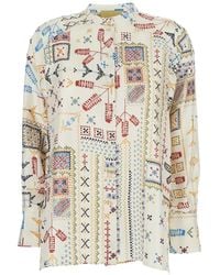 Momoní - Buttoned Geometric-Print Shirt - Lyst