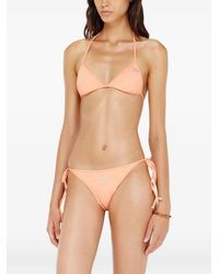 DIESEL - Triangle Bikini Top With Crystal Oval D - Lyst