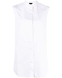 Aspesi - Sleeveless Cotton Shirt - Lyst
