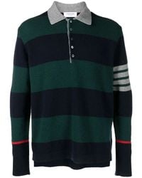 Thom Browne - Rugby Jacquard Polo Shirt - Lyst