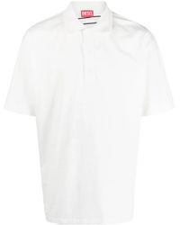 DIESEL - T-Vort-Megoval-D Cotton Polo Shirt - Lyst