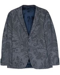 Etro - Paisley-Jacquard Cotton Blazer - Lyst