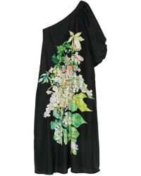 Psophia - Floral-Print One-Shoulder Maxi Dress - Lyst