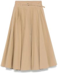 Maje - Pleated Midi Skirt - Lyst