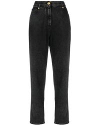 Balmain - High-waisted Slim-cut Jeans - Lyst