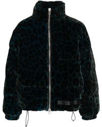OAMC - Trace Leopard-print Velvet Jacket - Lyst
