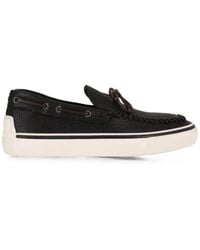 Tod's - Whipstitch-Detail Leather Loafers - Lyst