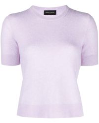 Roberto Collina - Short-sleeved Knitted Top - Lyst