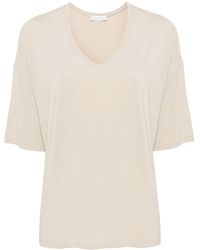 Le Tricot Perugia - T-Shirt Con Scollo A V - Lyst