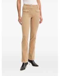 Morgan - Pantalon En Velours Côtelé À Boutons Décoratifs - Lyst