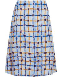 Marni - Saraband Print Midi Skirt - Lyst