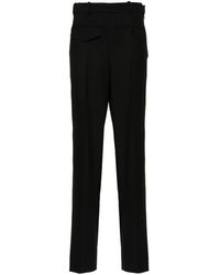Victoria Beckham - Twill Tapered Trousers - Lyst