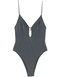 MC2 Saint Barth - Crunchy Charm-Embellished Cut-Out Swimsuit - Lyst