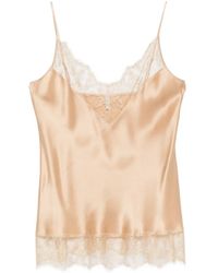 Carine Gilson - Lace-Detail V-Neck Camisole - Lyst