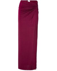 ANDAMANE - Zohra Crystal Draped Knot Maxi Skirt - Lyst