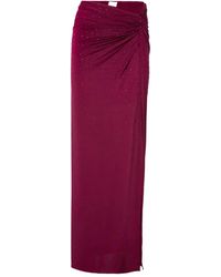 ANDAMANE - Falda larga Zohra drapeada - Lyst