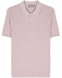 Canali - Gebreid Poloshirt - Lyst