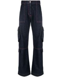 MSGM - Robe en jean à poches cargo - Lyst