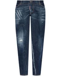 DSquared² - Logo-Patch Cotton Jeans - Lyst