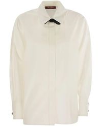 Max Mara - Camisa Con Detalle De Lazo - Lyst